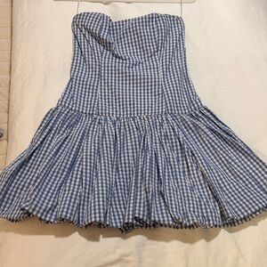 Abercrombie & Fitch Blue and White Checkered Dress